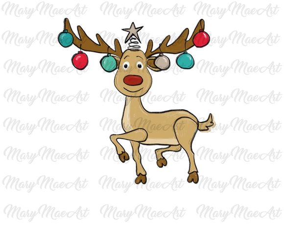 Christmas deer - Sublimation Transfer
