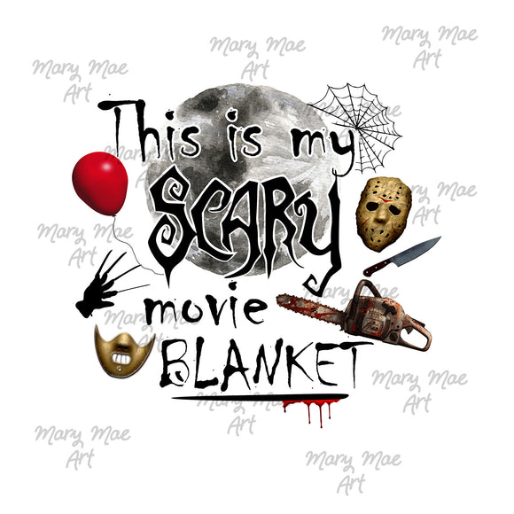 Scary Movie Blanket 03 Sublimation Transfer