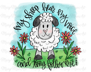 Sheep with Bible Verse - Sublimation Transfer