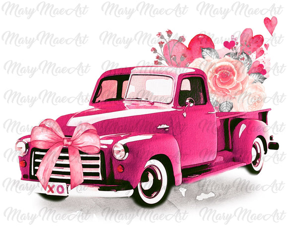 Valentine truck- Sublimation Transfer