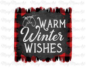 Warm winter wishes -Sublimation Transfer