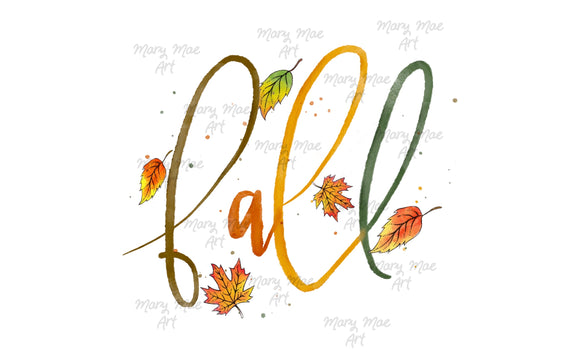 Watercolor Fall - Sublimation Transfer